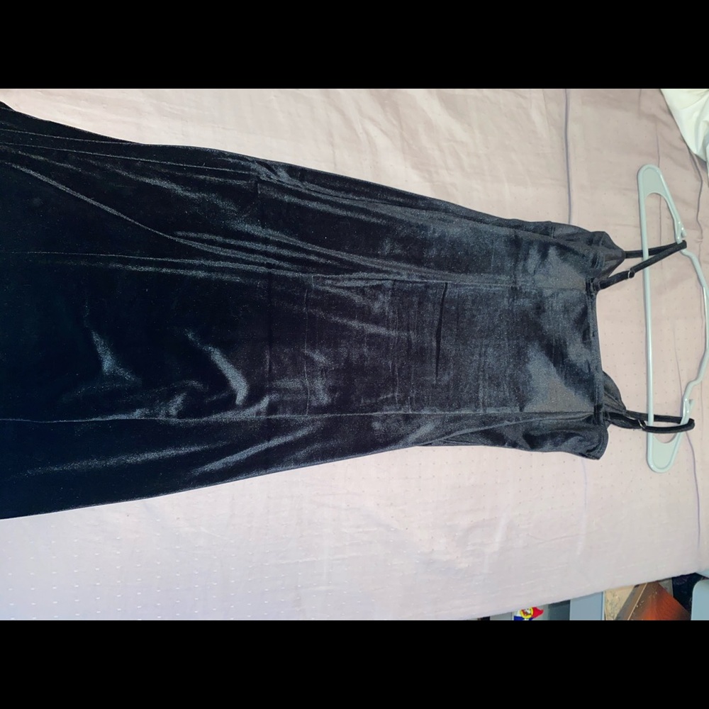 black velvet dress